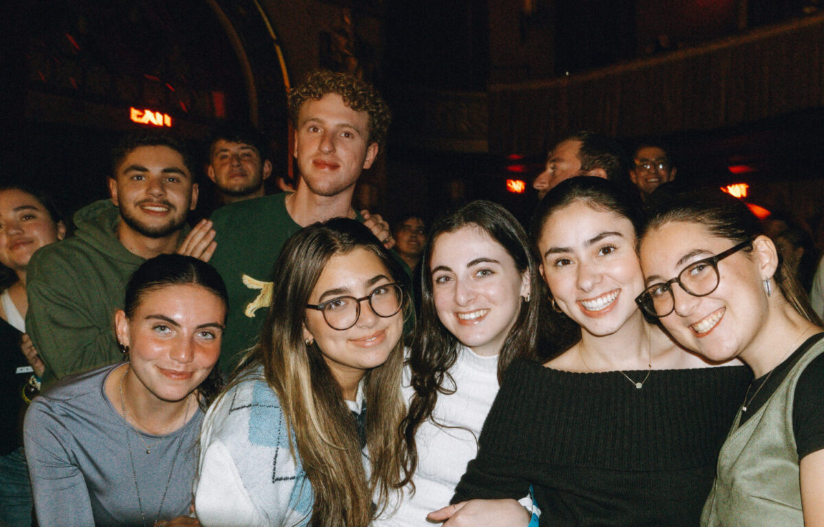 Students attend a concert organized by Hillel International as part of the 'Yallapalooza' concert series at New York's Beacon Theater on Nov. 3, 2024.